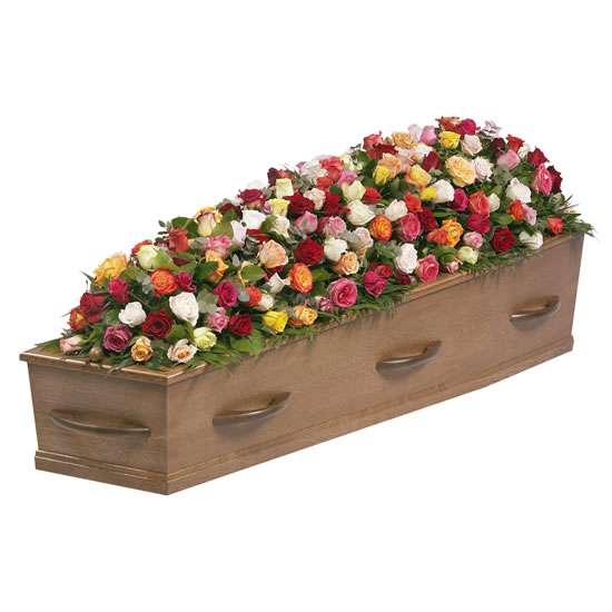 rouwboeket wit